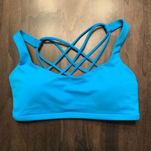 Light blue Lululemon Free To Be sports bra